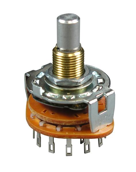 6 position 2 pole Rotary Switch